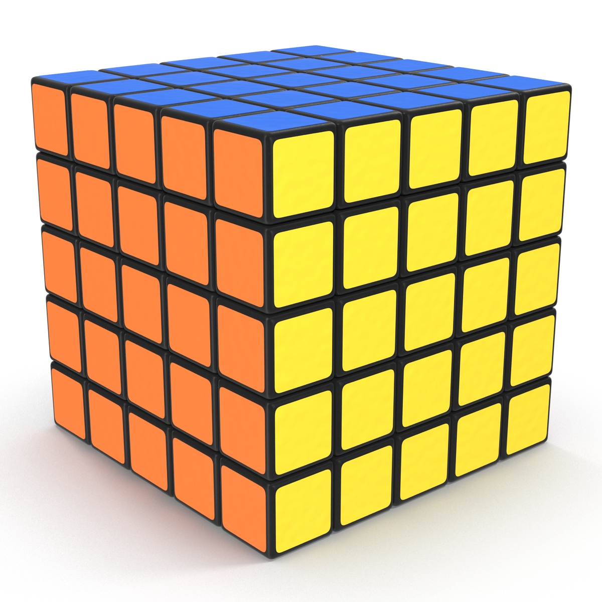 3D Rubiks Professional 5x5 Cube model