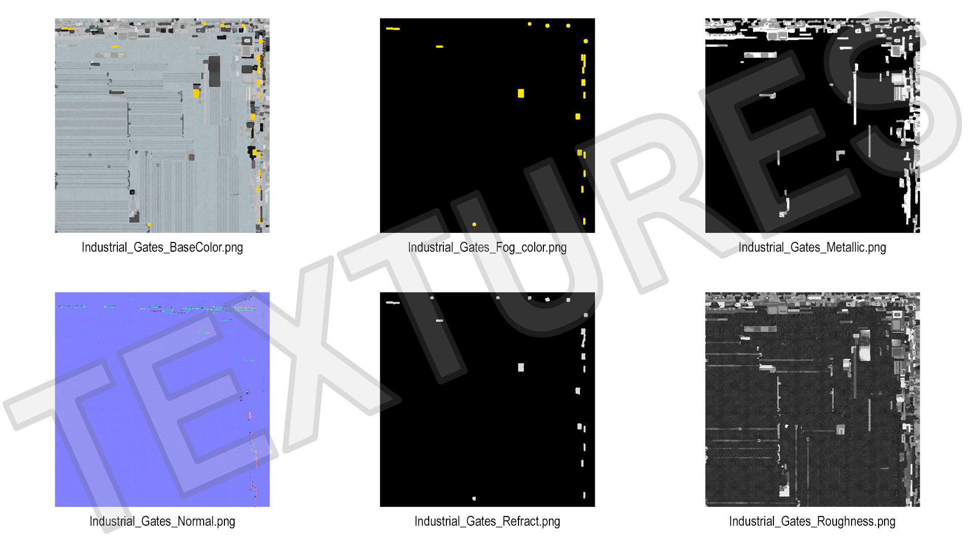 3D Security Rolling Gates with Fence Open model