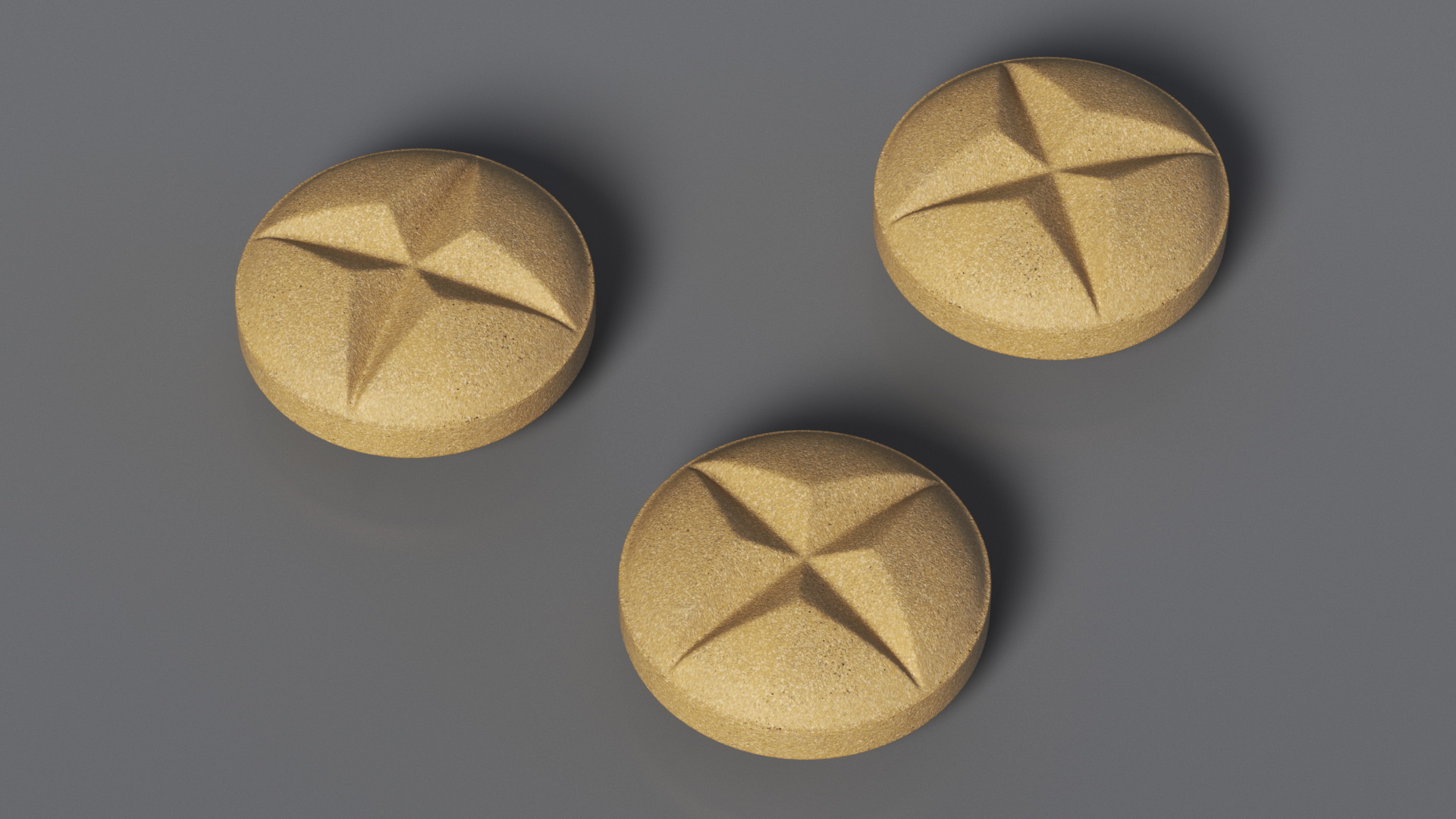 Cross Scored Pill 3D