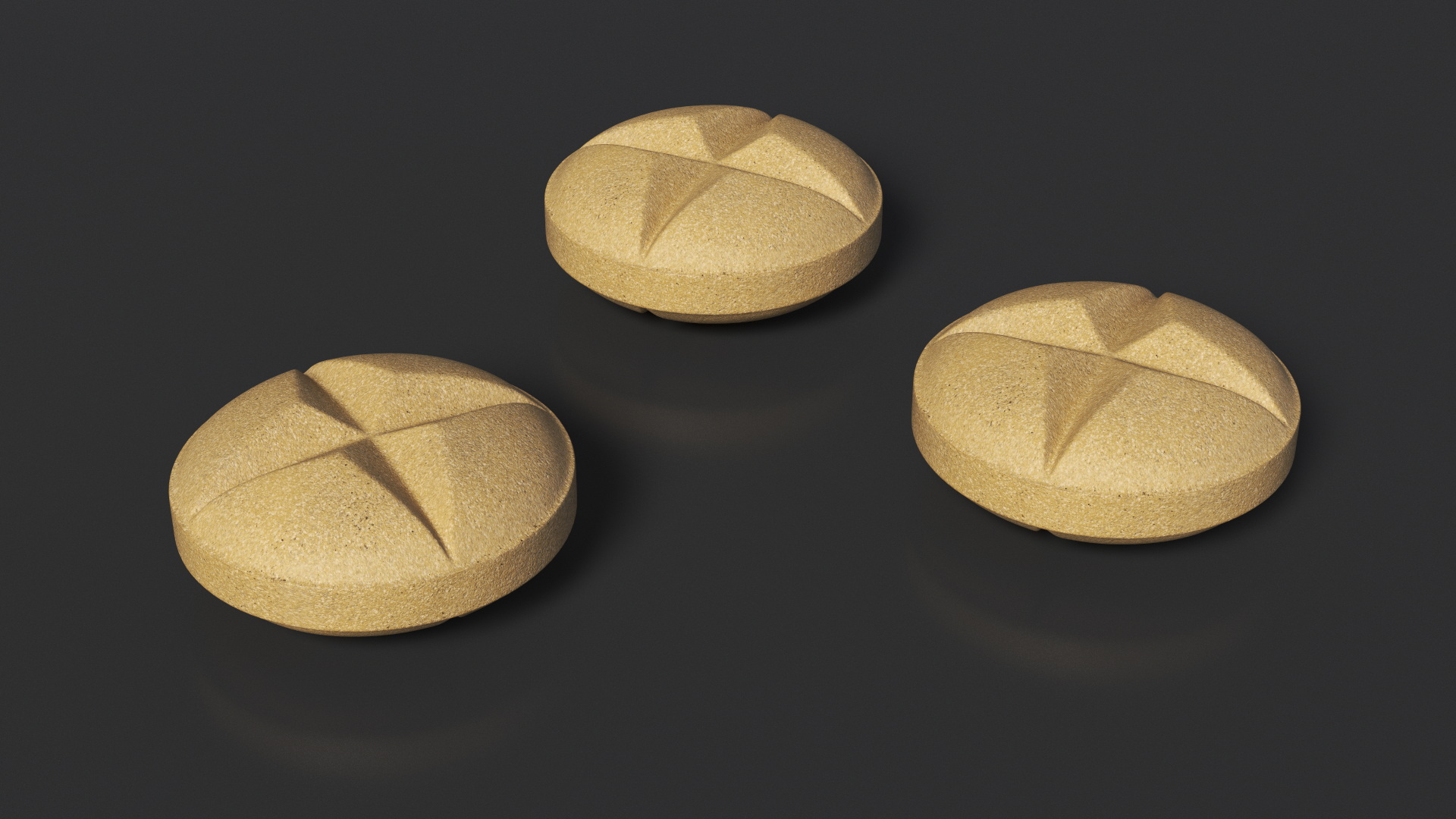 Cross Scored Pill 3D