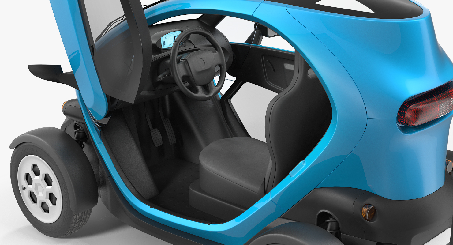 Mini Electric Car Generic Rigged 3D