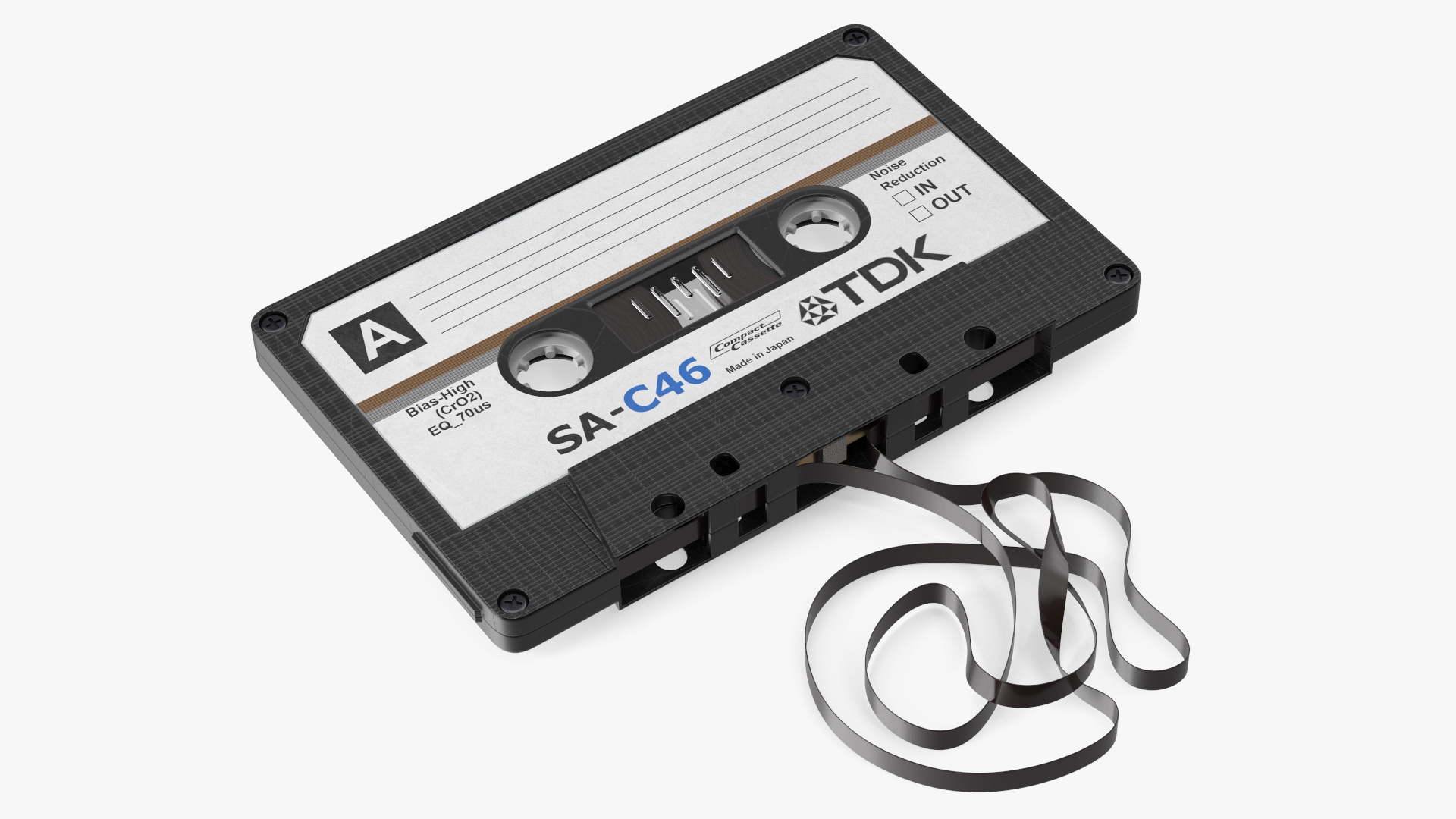 3D Cassette Tape with Unwound Film