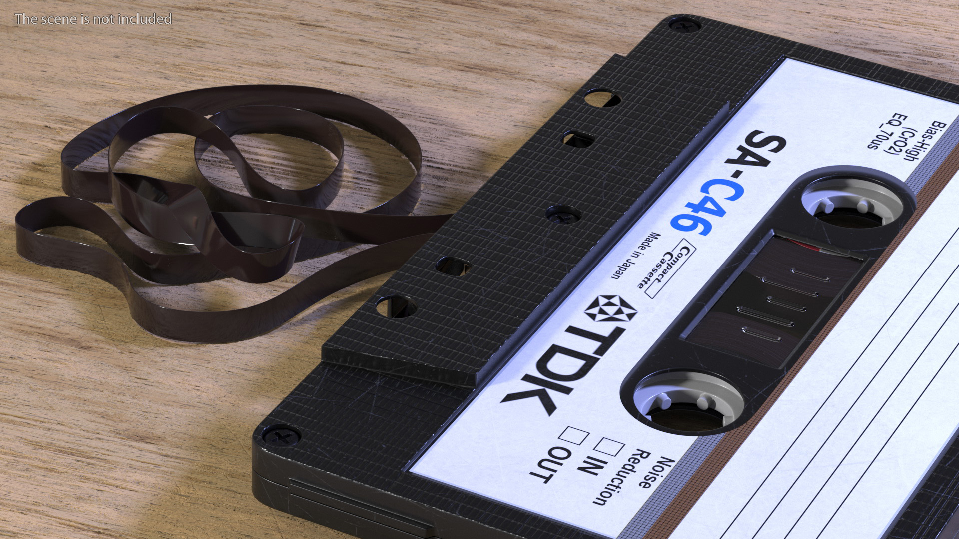 3D Cassette Tape with Unwound Film