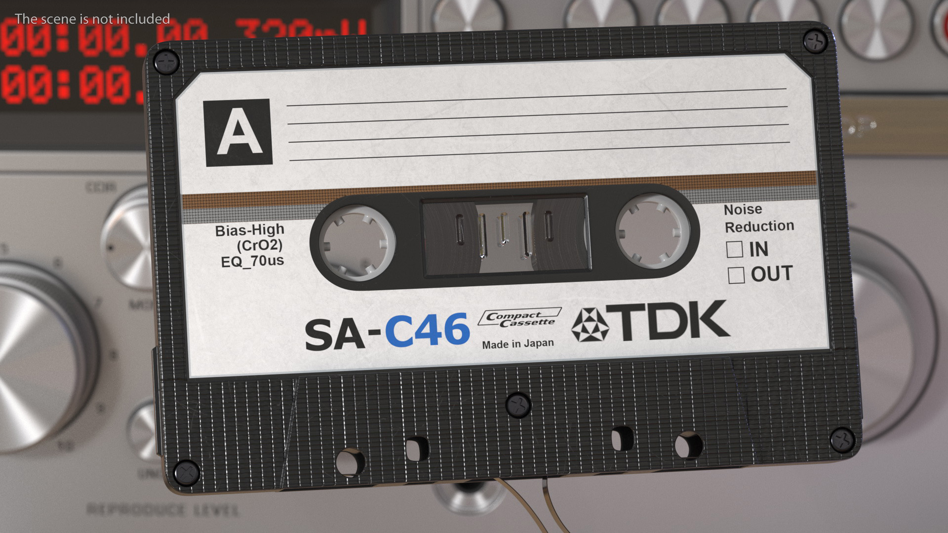 3D Cassette Tape with Unwound Film