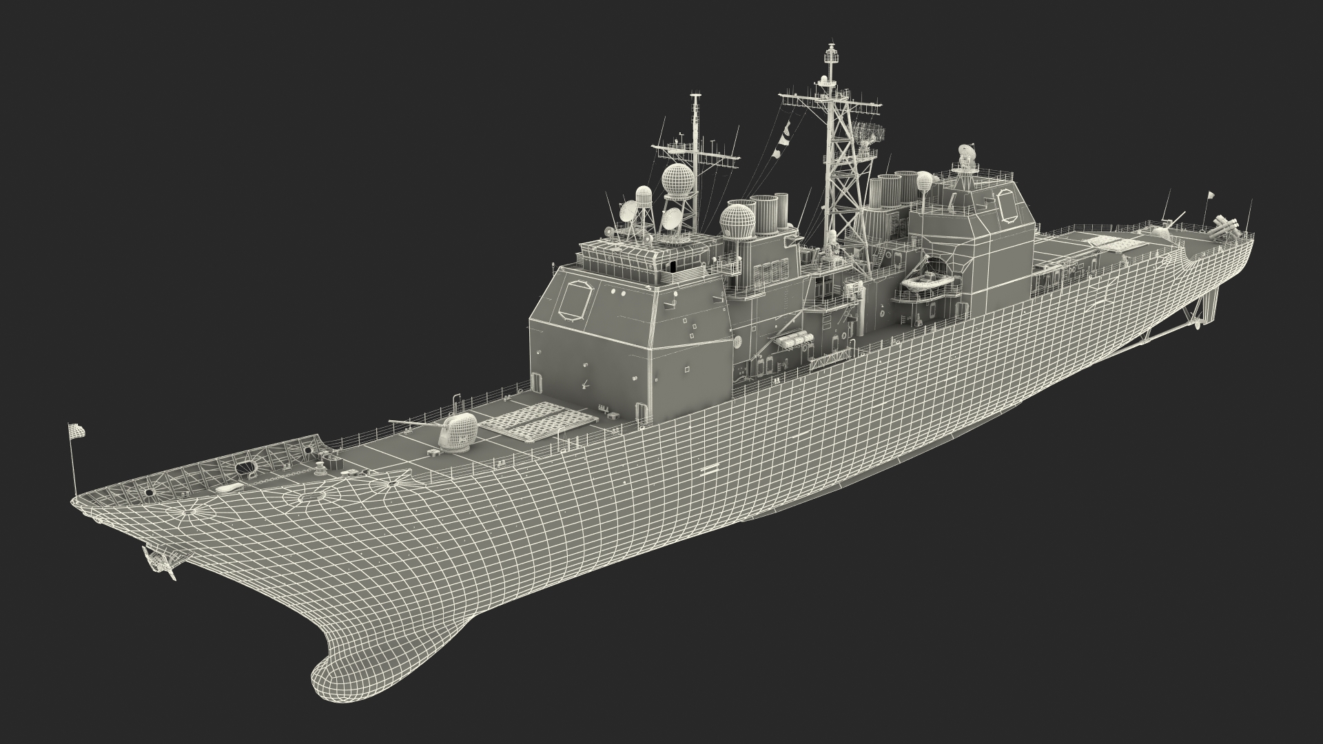 Arleigh Burke-class Destroyer Chosin CG-65 3D