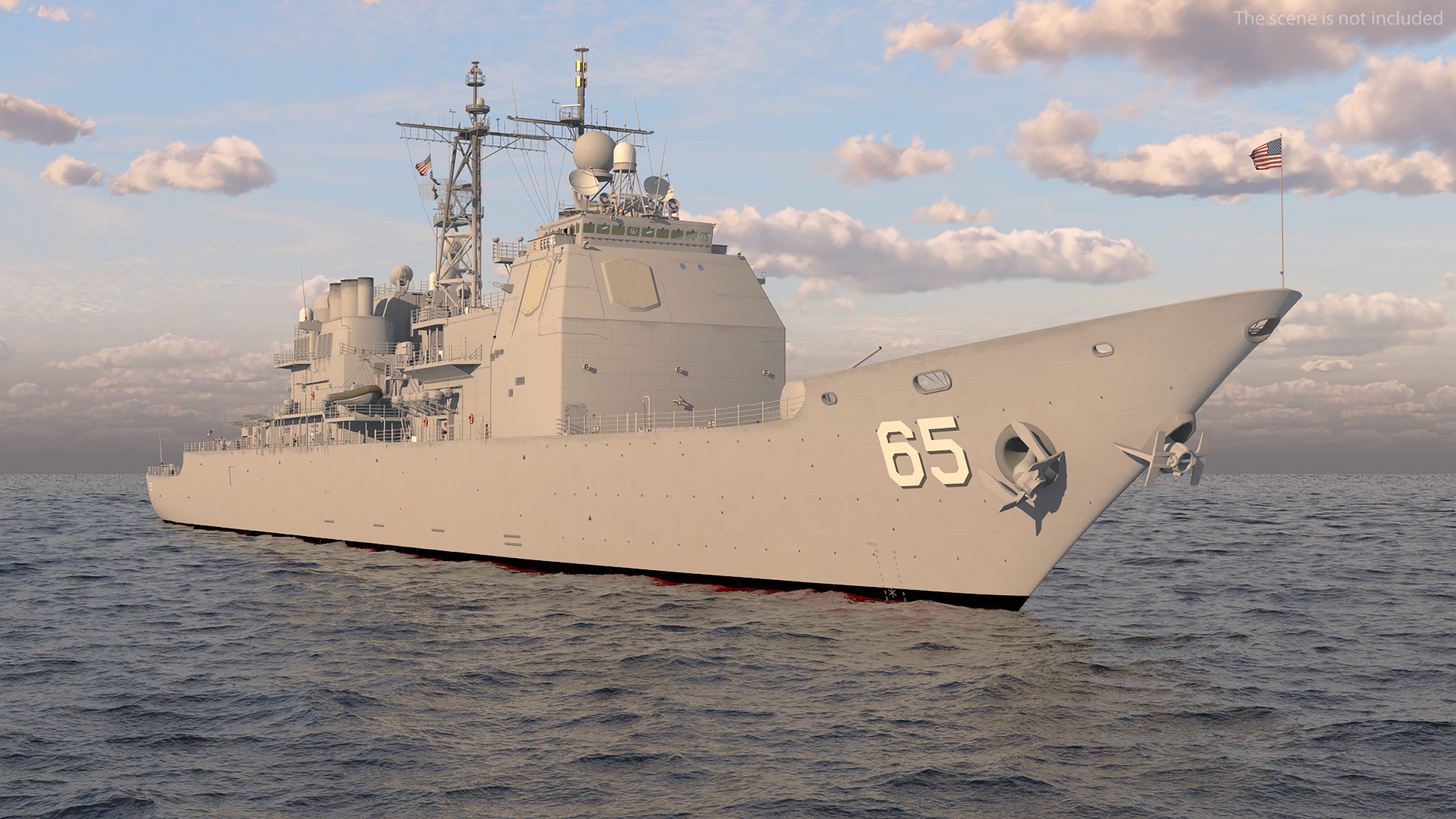 Arleigh Burke-class Destroyer Chosin CG-65 3D