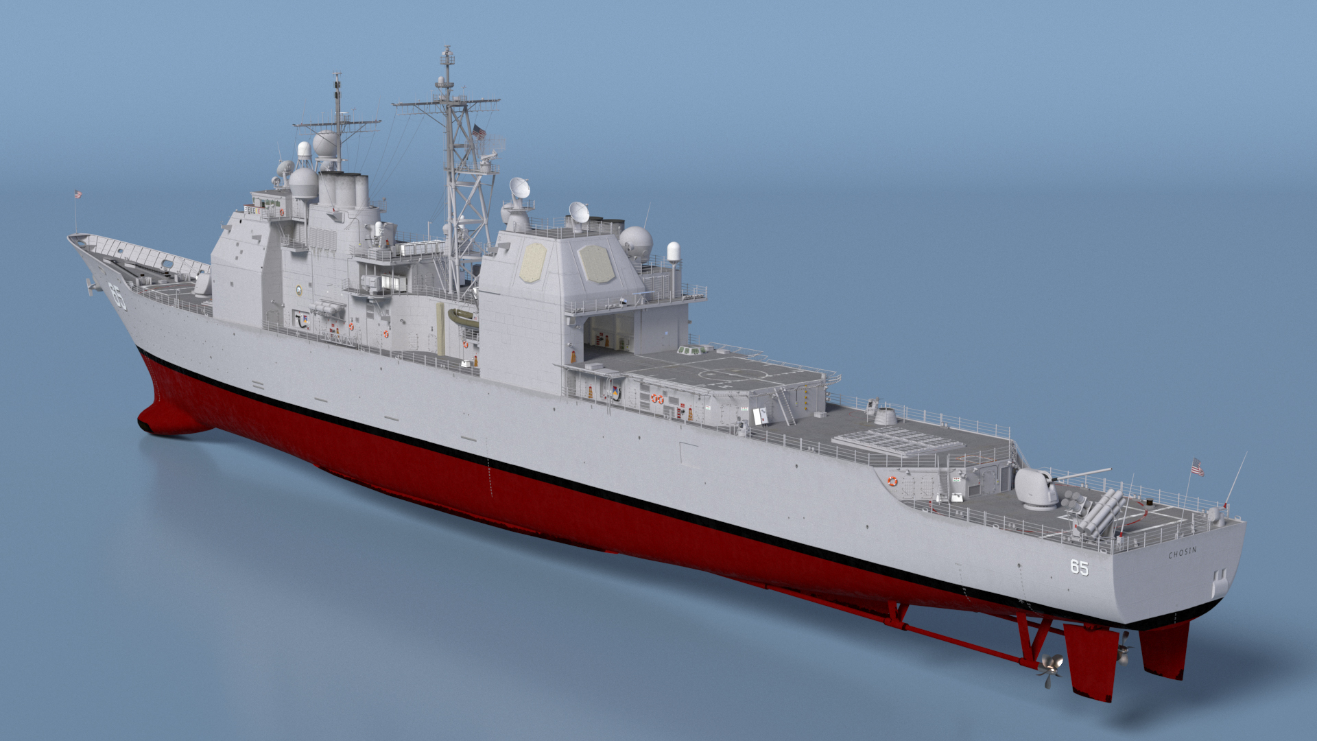 Arleigh Burke-class Destroyer Chosin CG-65 3D