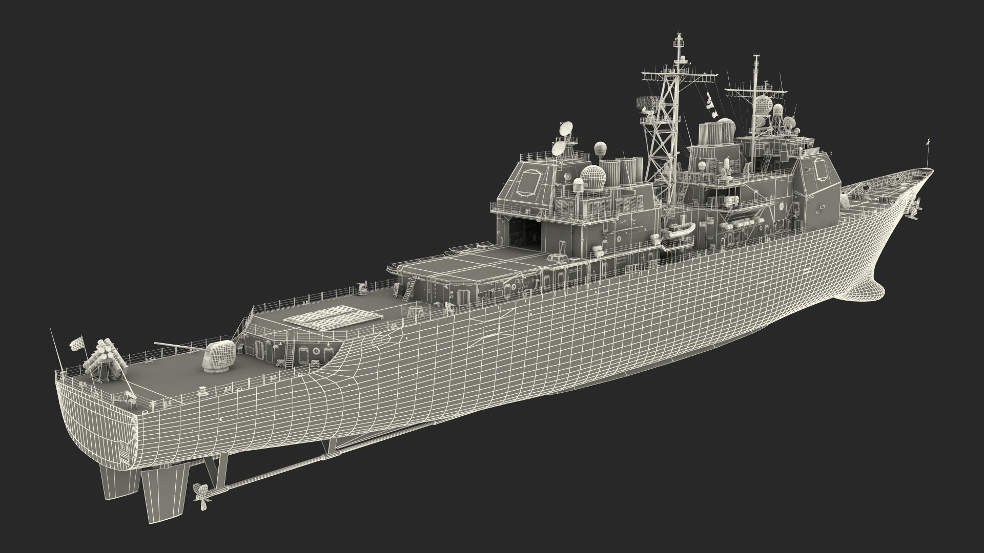 Arleigh Burke-class Destroyer Chosin CG-65 3D