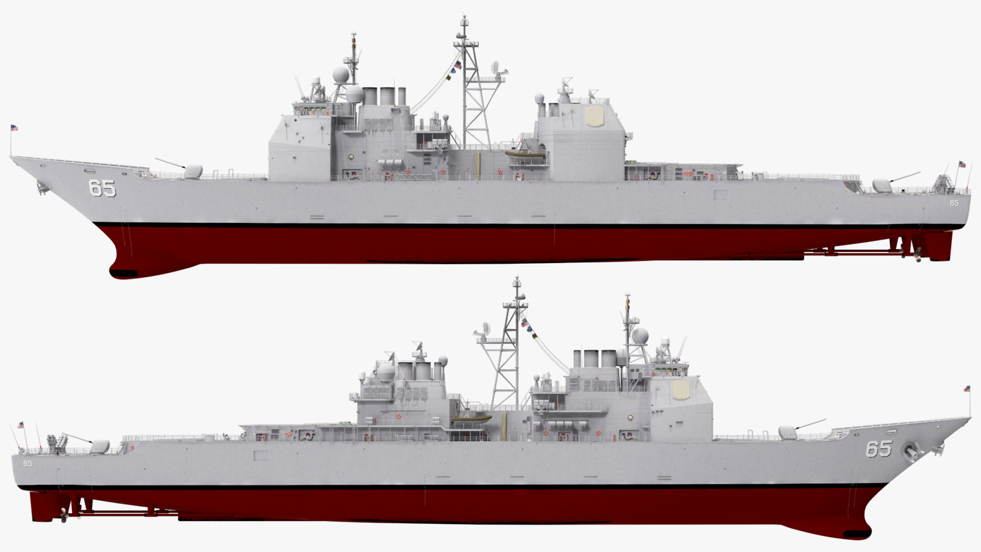 Arleigh Burke-class Destroyer Chosin CG-65 3D