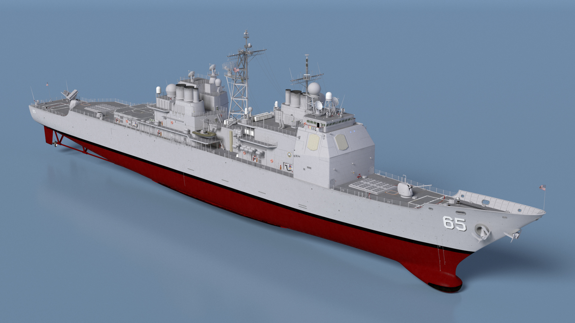 Arleigh Burke-class Destroyer Chosin CG-65 3D