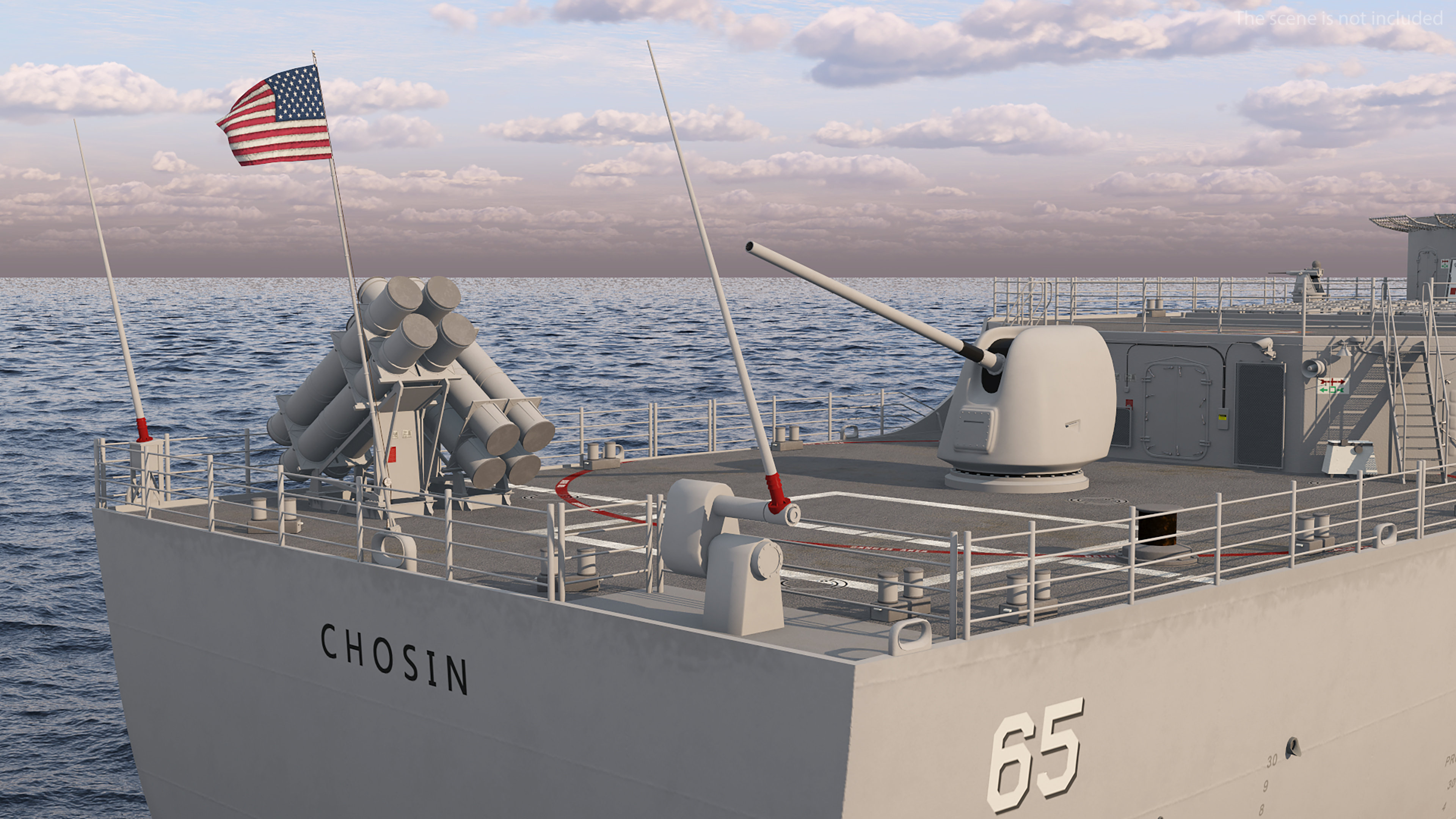 Arleigh Burke-class Destroyer Chosin CG-65 3D