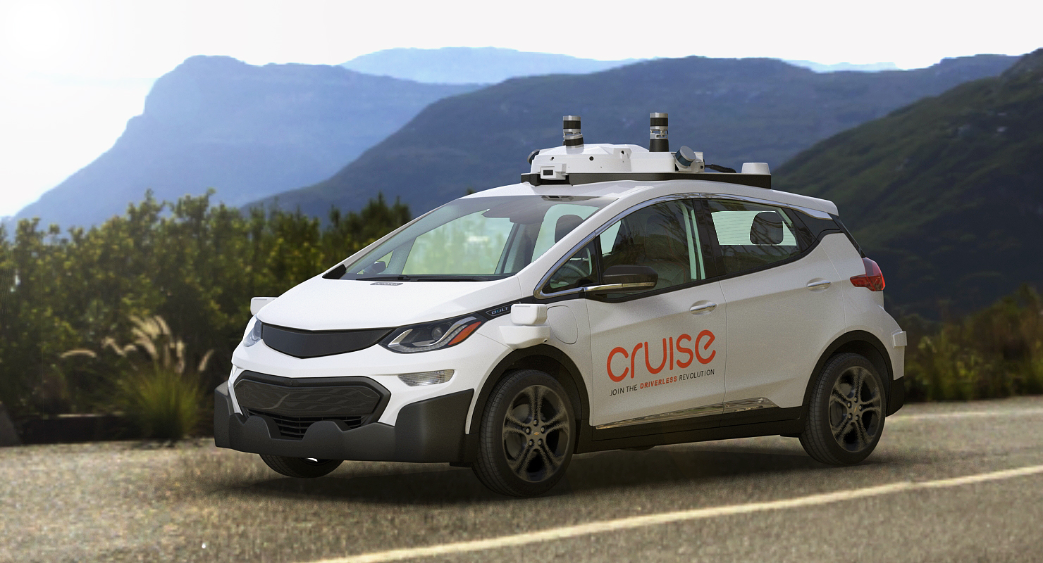 GM Cruise Automation Bolt EV Self Driving Car Rigged 3D