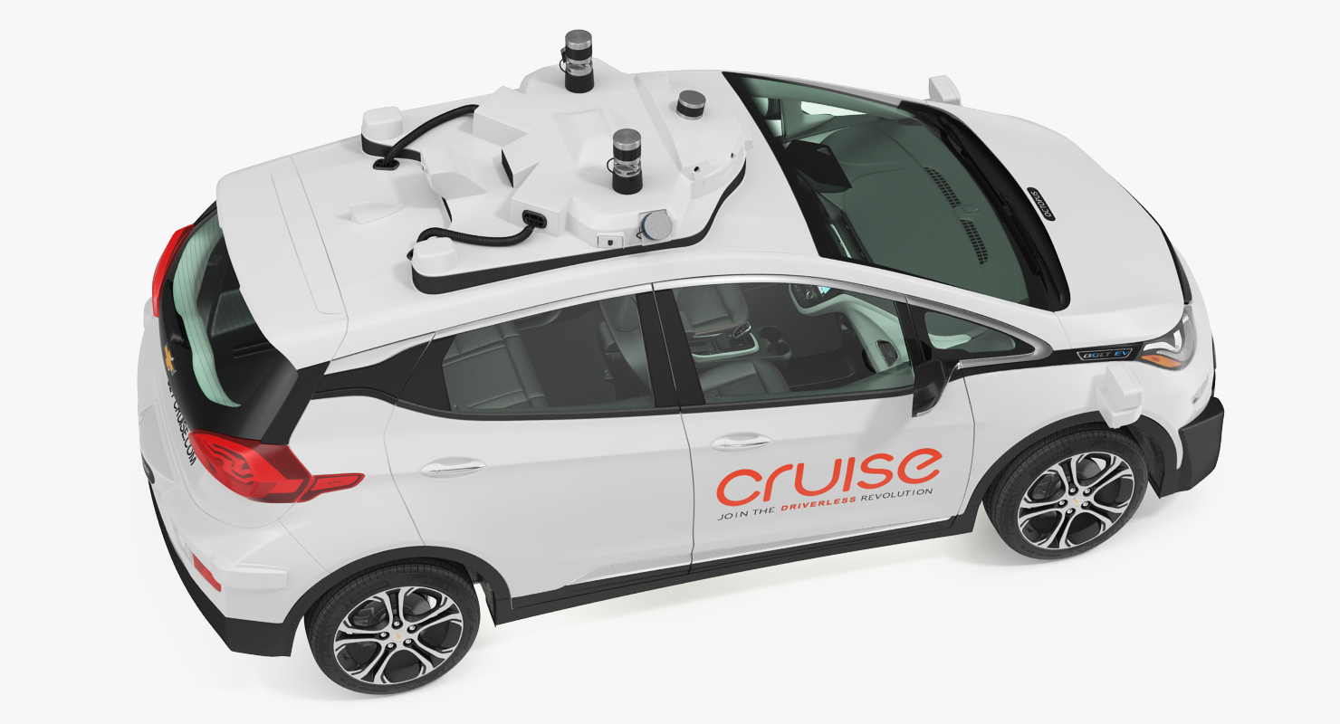 GM Cruise Automation Bolt EV Self Driving Car Rigged 3D