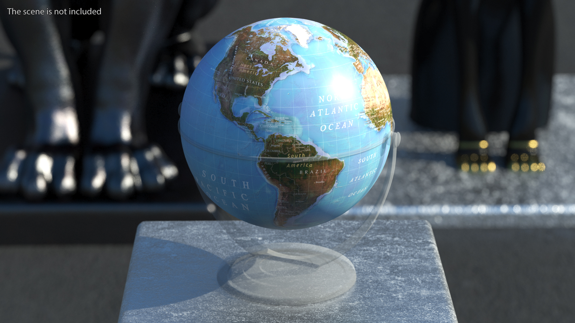 3D model Physical World Globe