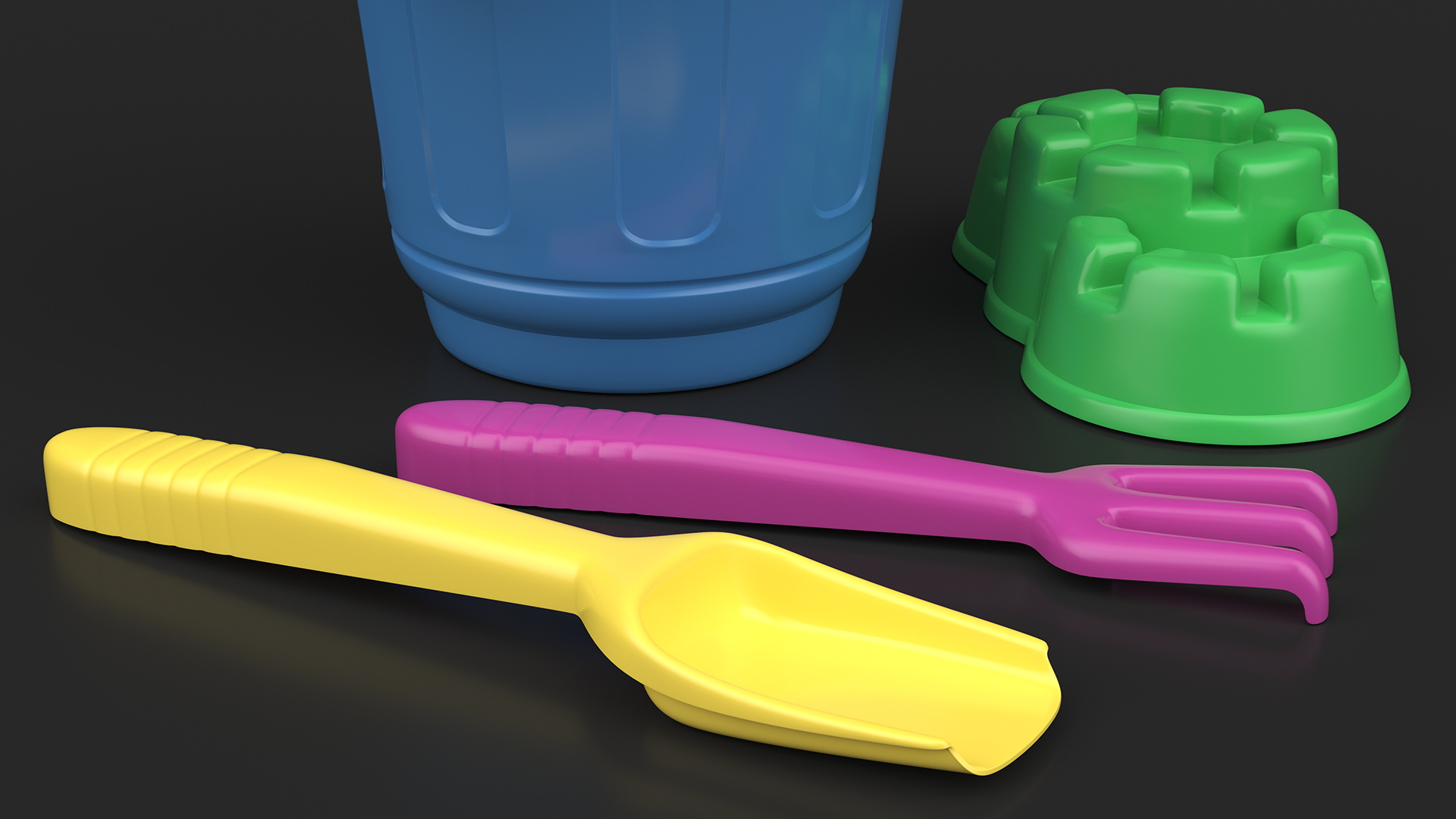 Sand Toys Set Colorful 3D