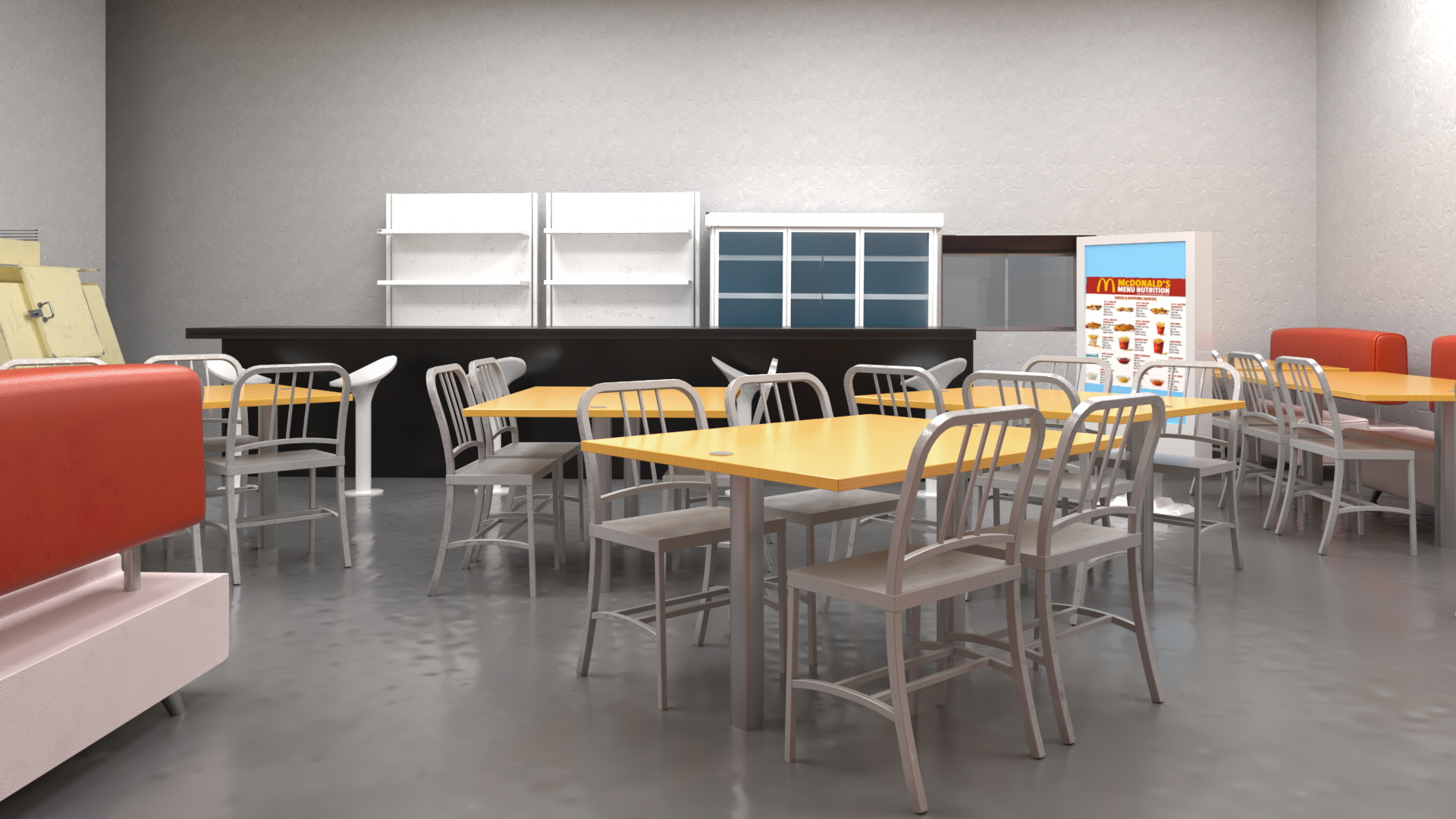 3D model Fast Food Restaurant