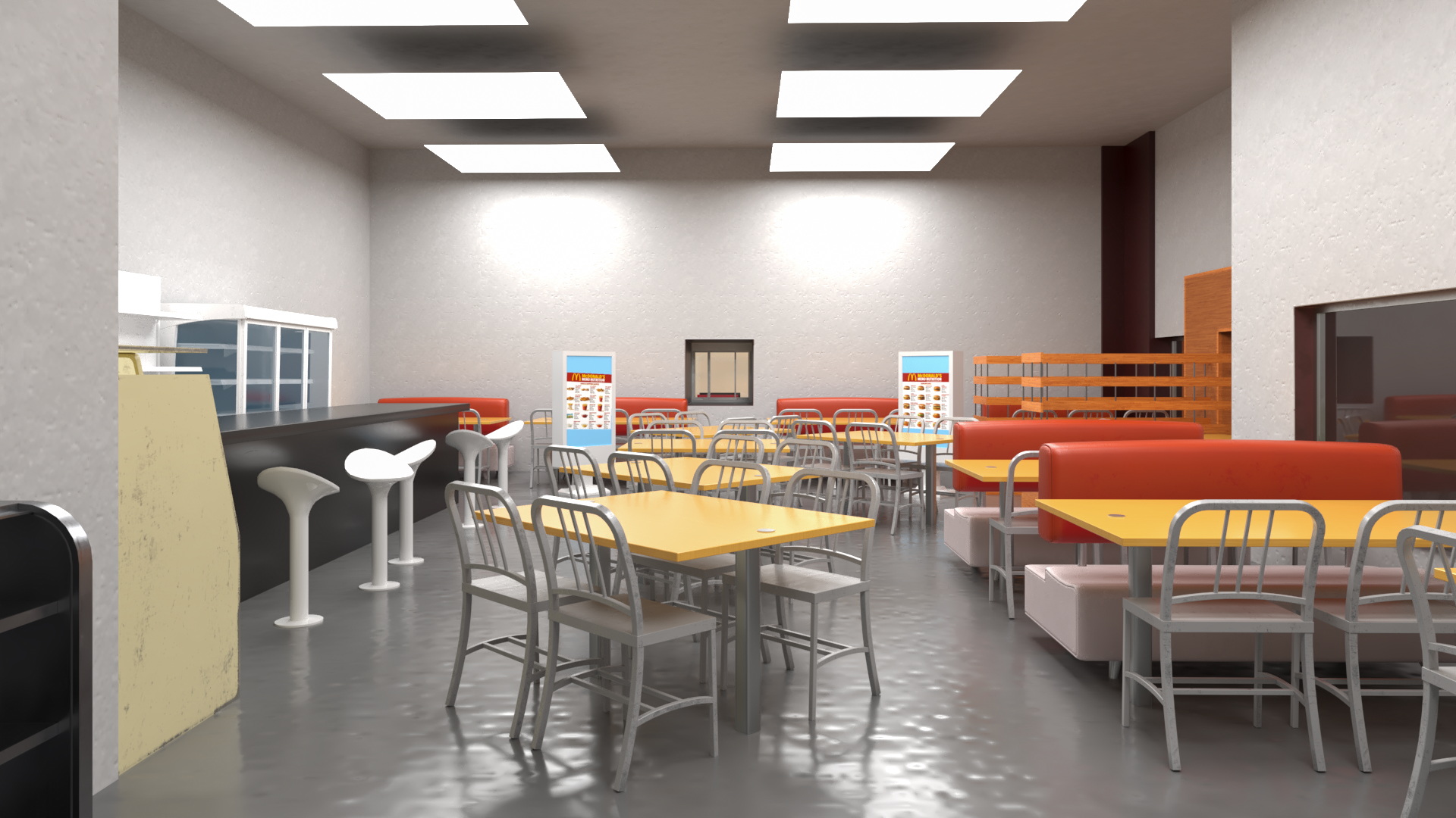 3D model Fast Food Restaurant