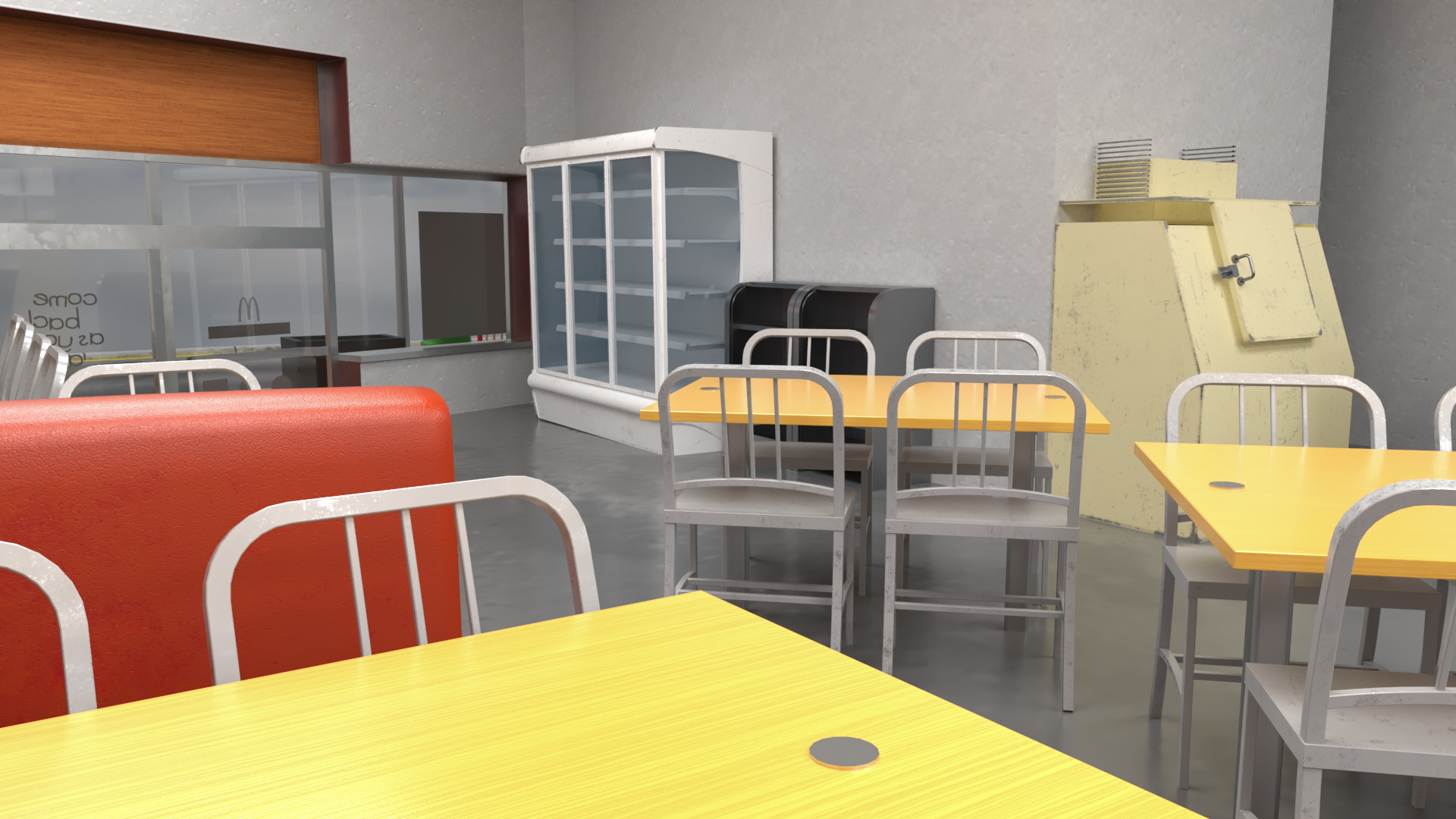 3D model Fast Food Restaurant