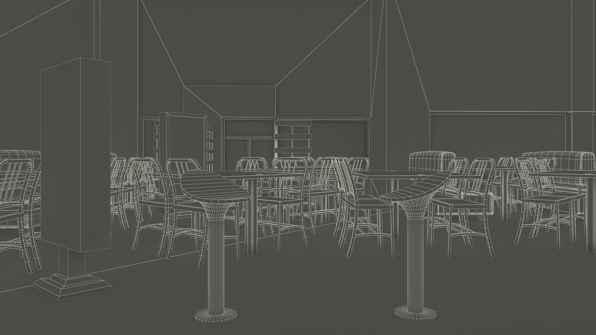 3D model Fast Food Restaurant