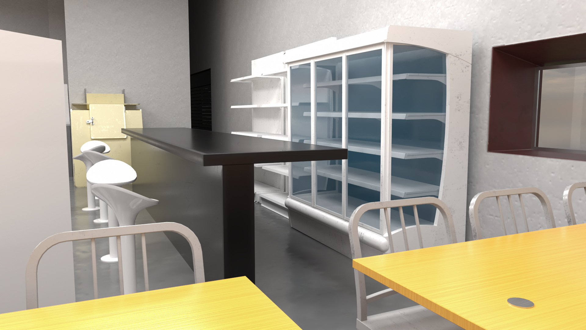 3D model Fast Food Restaurant