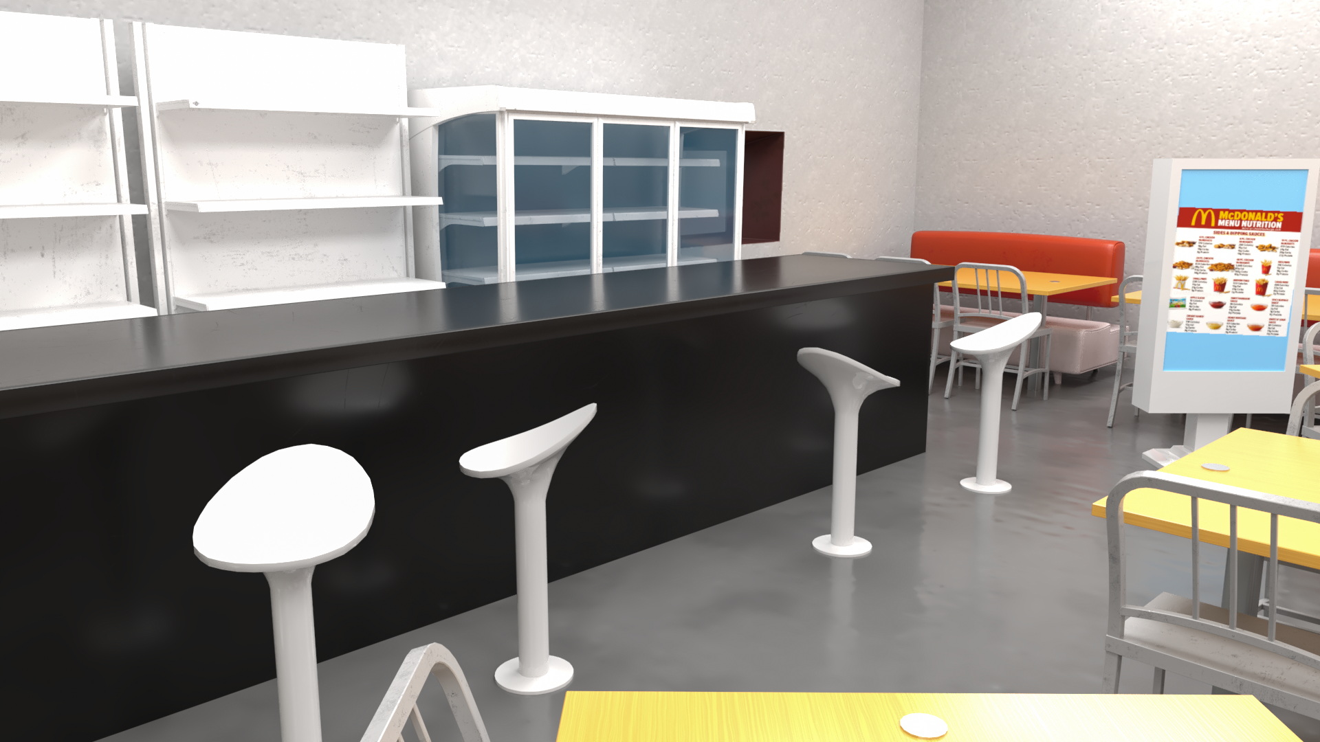 3D model Fast Food Restaurant