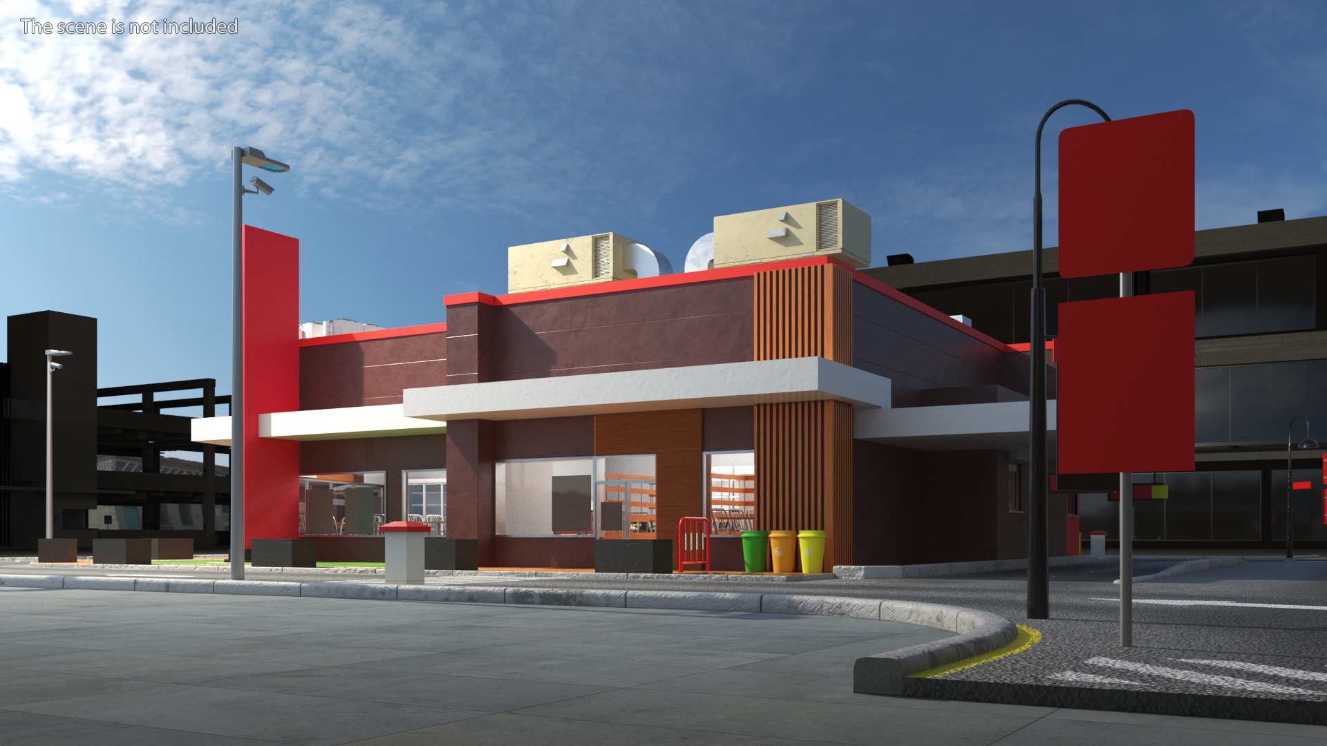 3D model Fast Food Restaurant