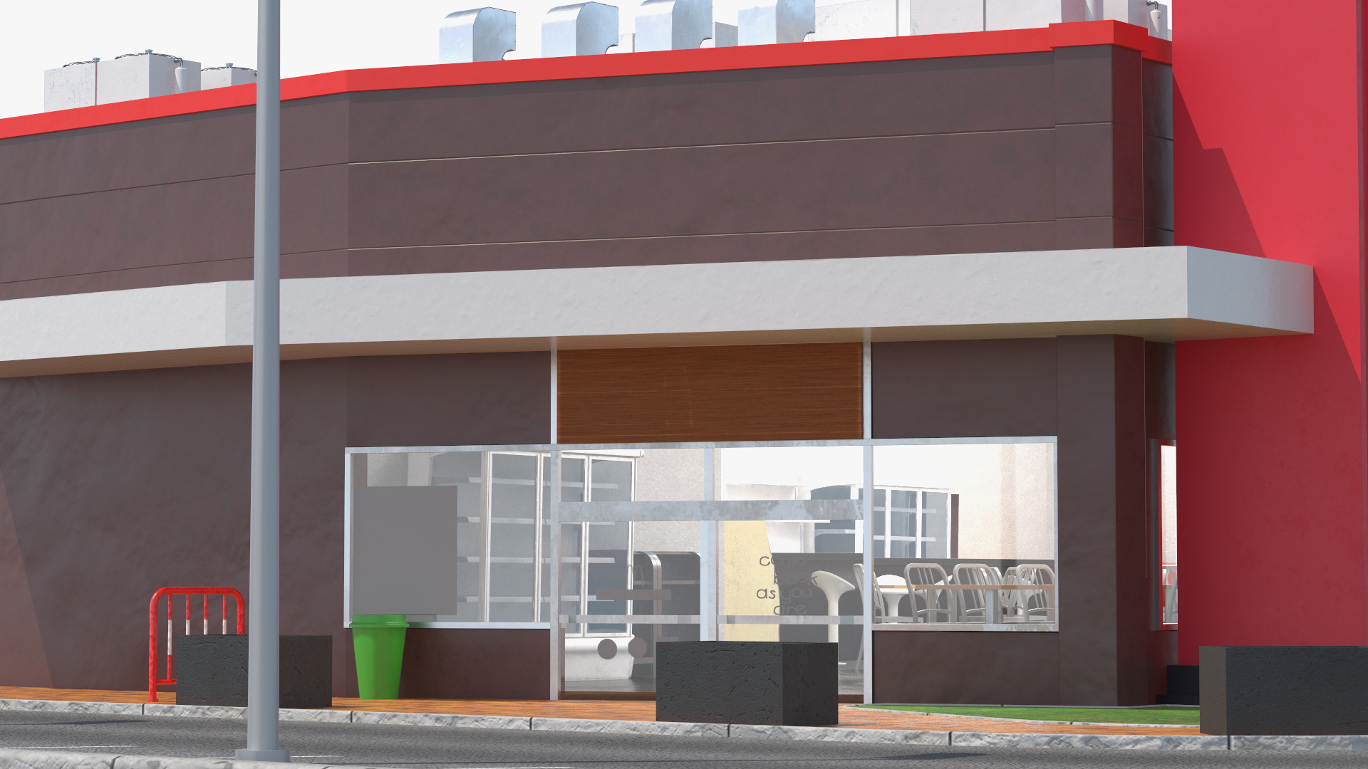 3D model Fast Food Restaurant