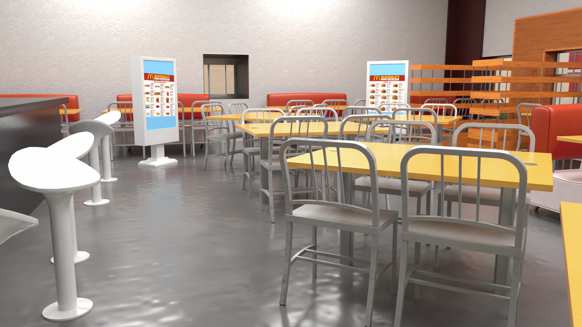 3D model Fast Food Restaurant