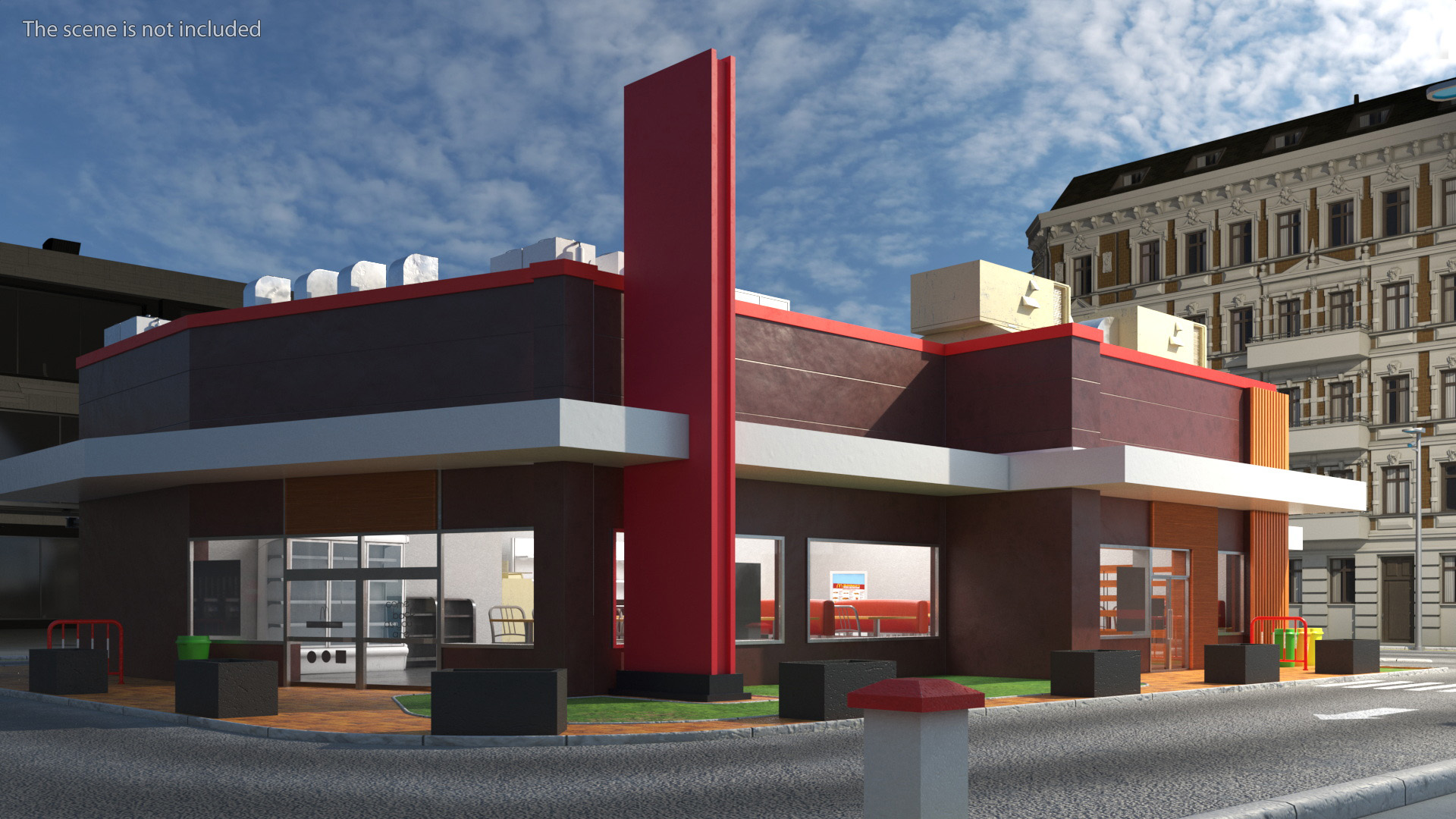 3D model Fast Food Restaurant