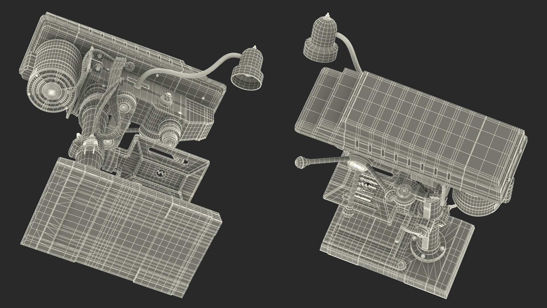 3D Bench Drill Press with Drill Bits model