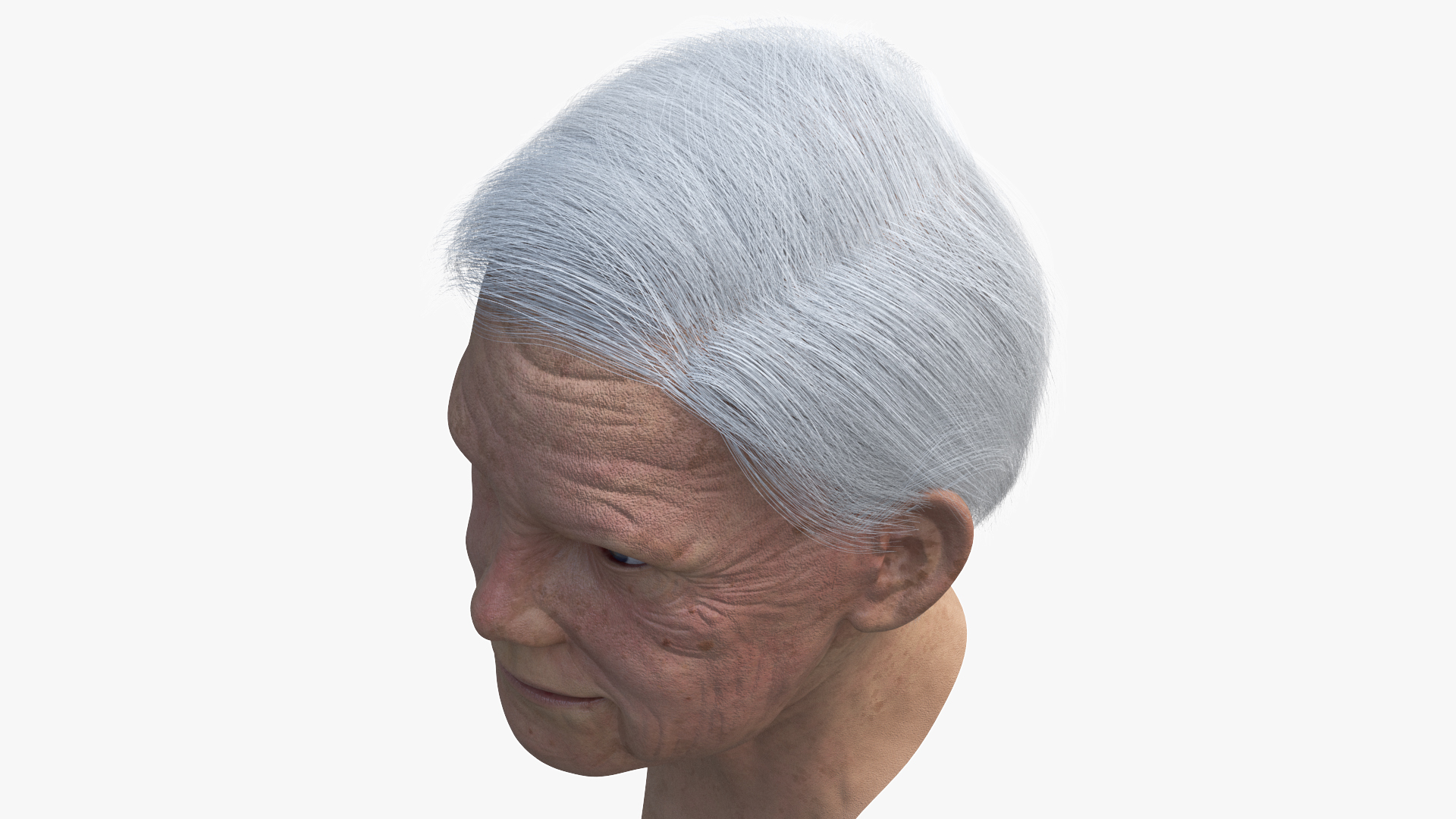 Older Womens Head 3D