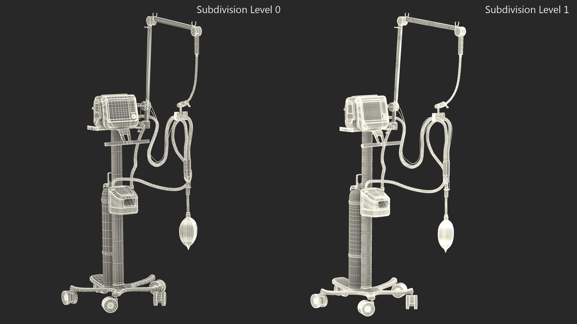 Mobile Mechanical Ventilation Apparatus 3D model