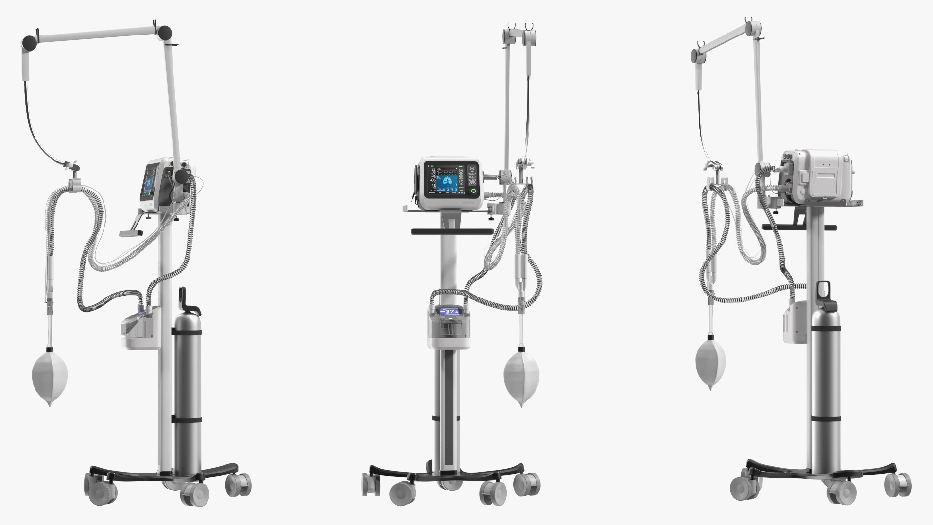 Mobile Mechanical Ventilation Apparatus 3D model