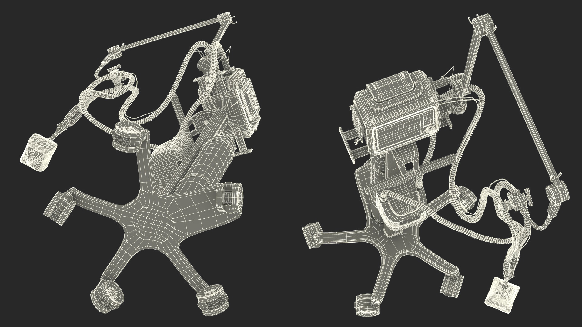 Mobile Mechanical Ventilation Apparatus 3D model