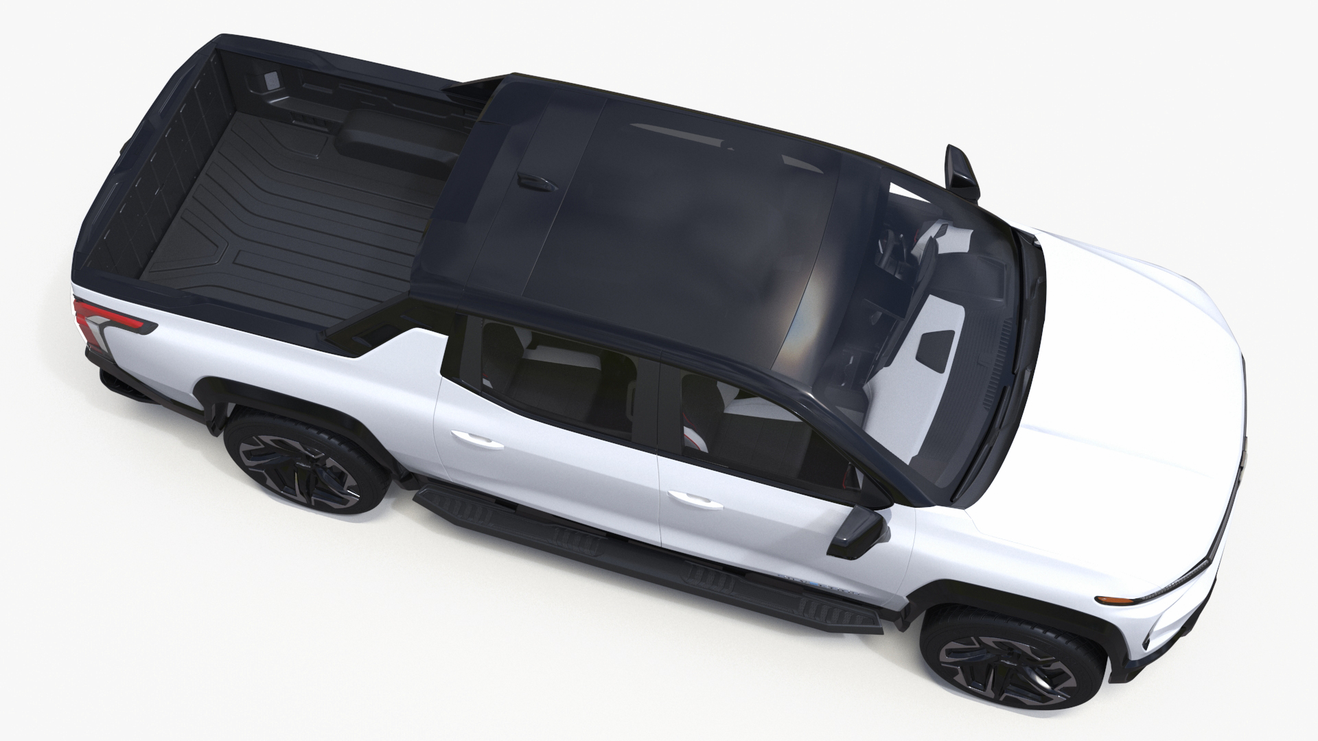 3D Chevrolet Silverado EV RST White 2024 Simplified model