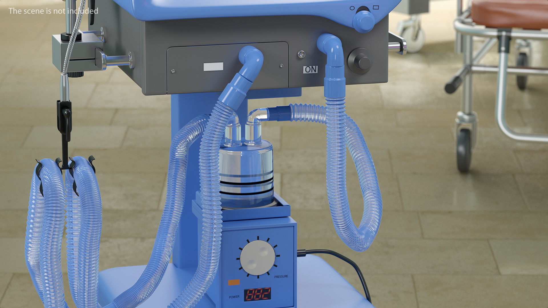 3D model ICU Ventilator Machine Generic