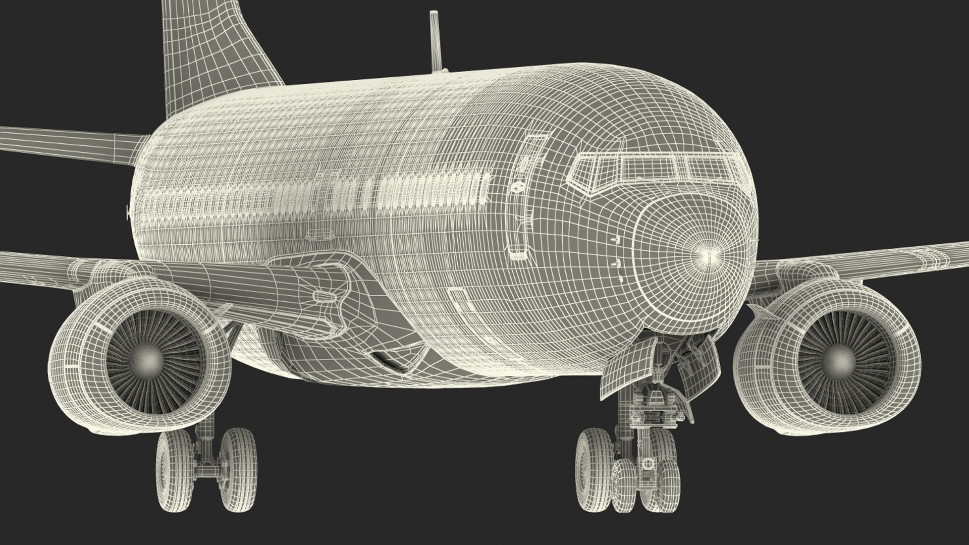 3D American Airlines Boeing 737-800 with Interior Rigged model