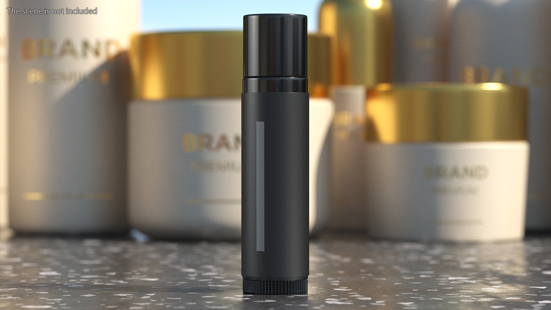 Lip Balm Black 3D model