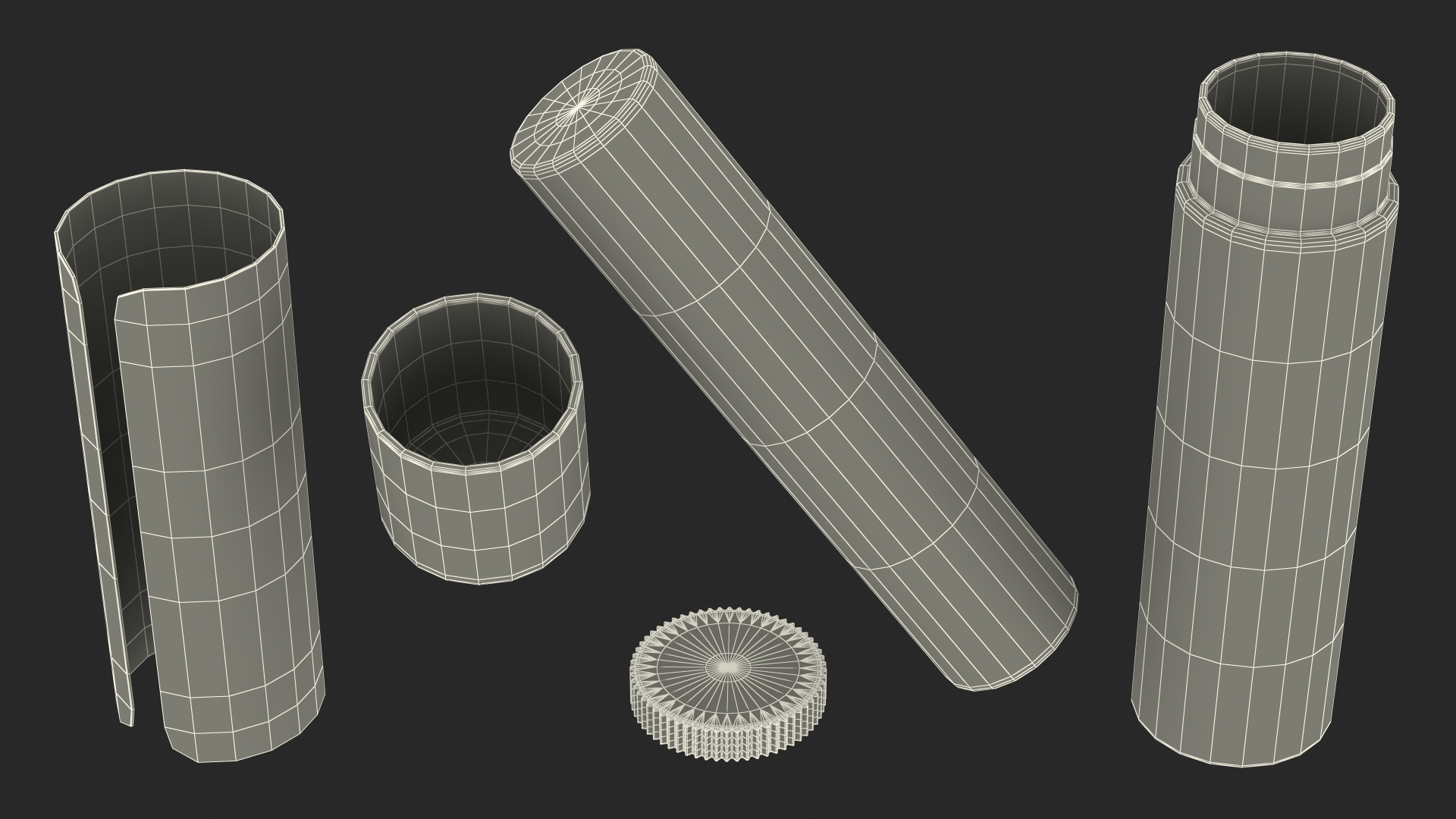 Lip Balm Black 3D model