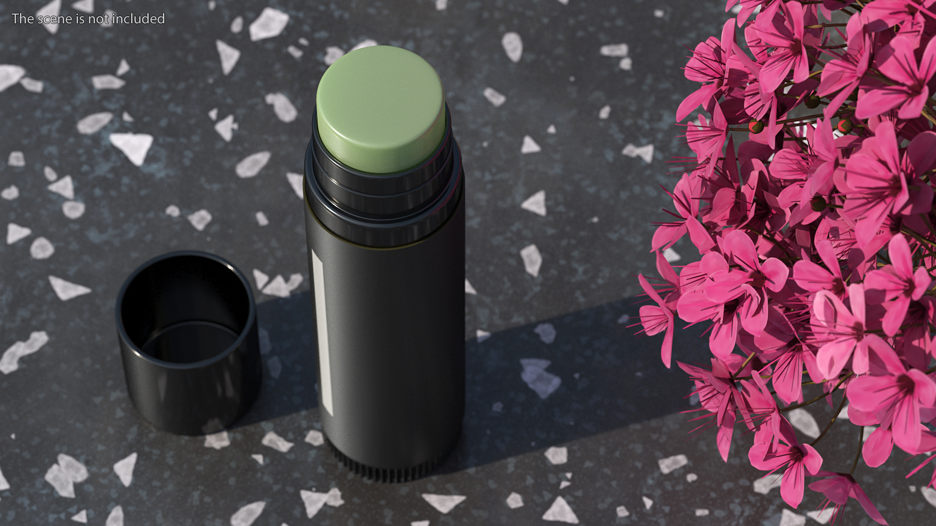 Lip Balm Black 3D model