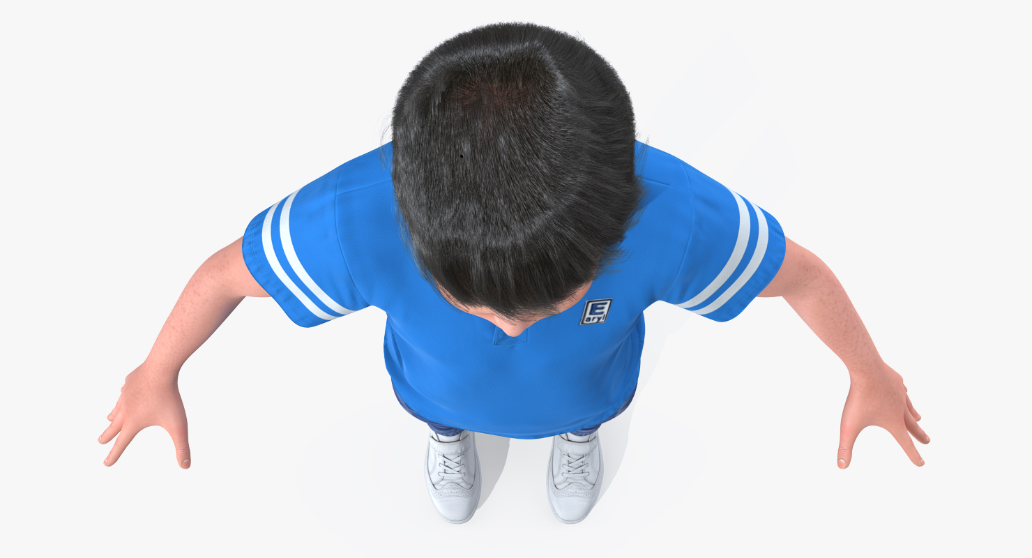 3D Realistic Teenage Boy Rigged model