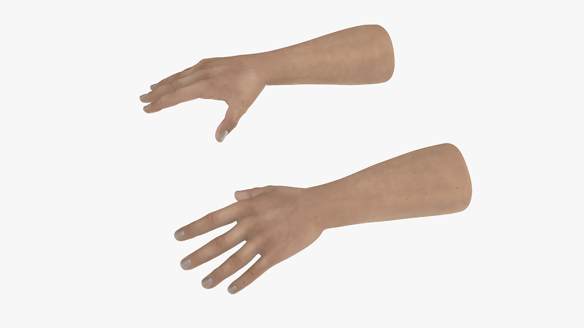 3D model Man Hands Rigged for Maya