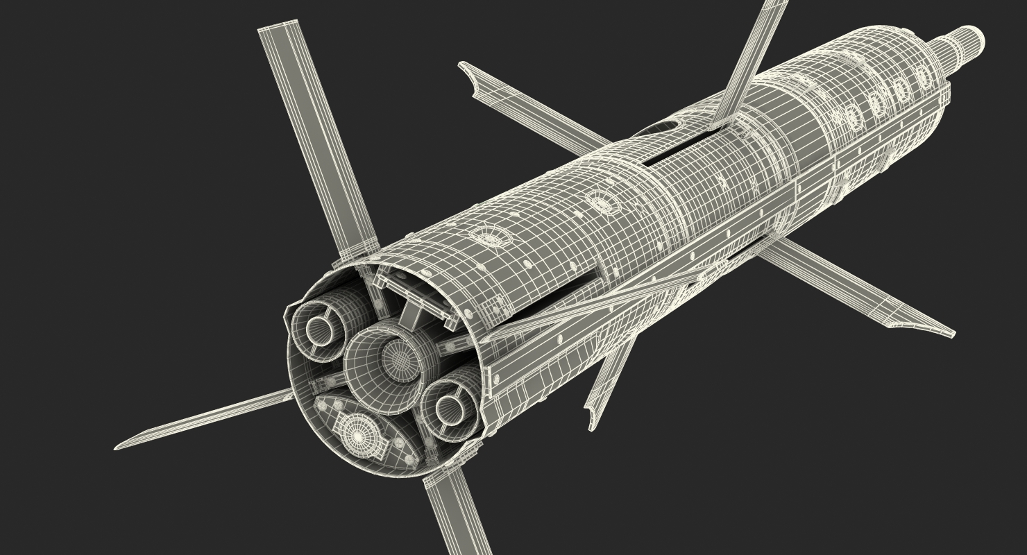 BGM 71D TOW Missile 3D model