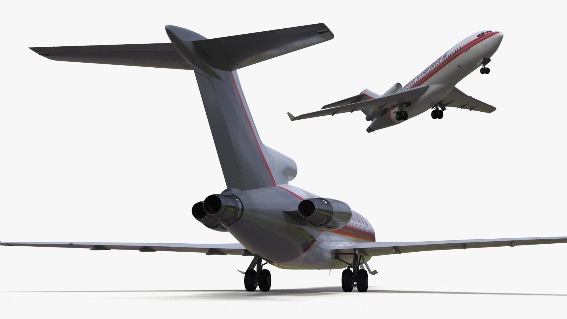 3D Charter Boeing 727-100 Kalitta Charters Rigged