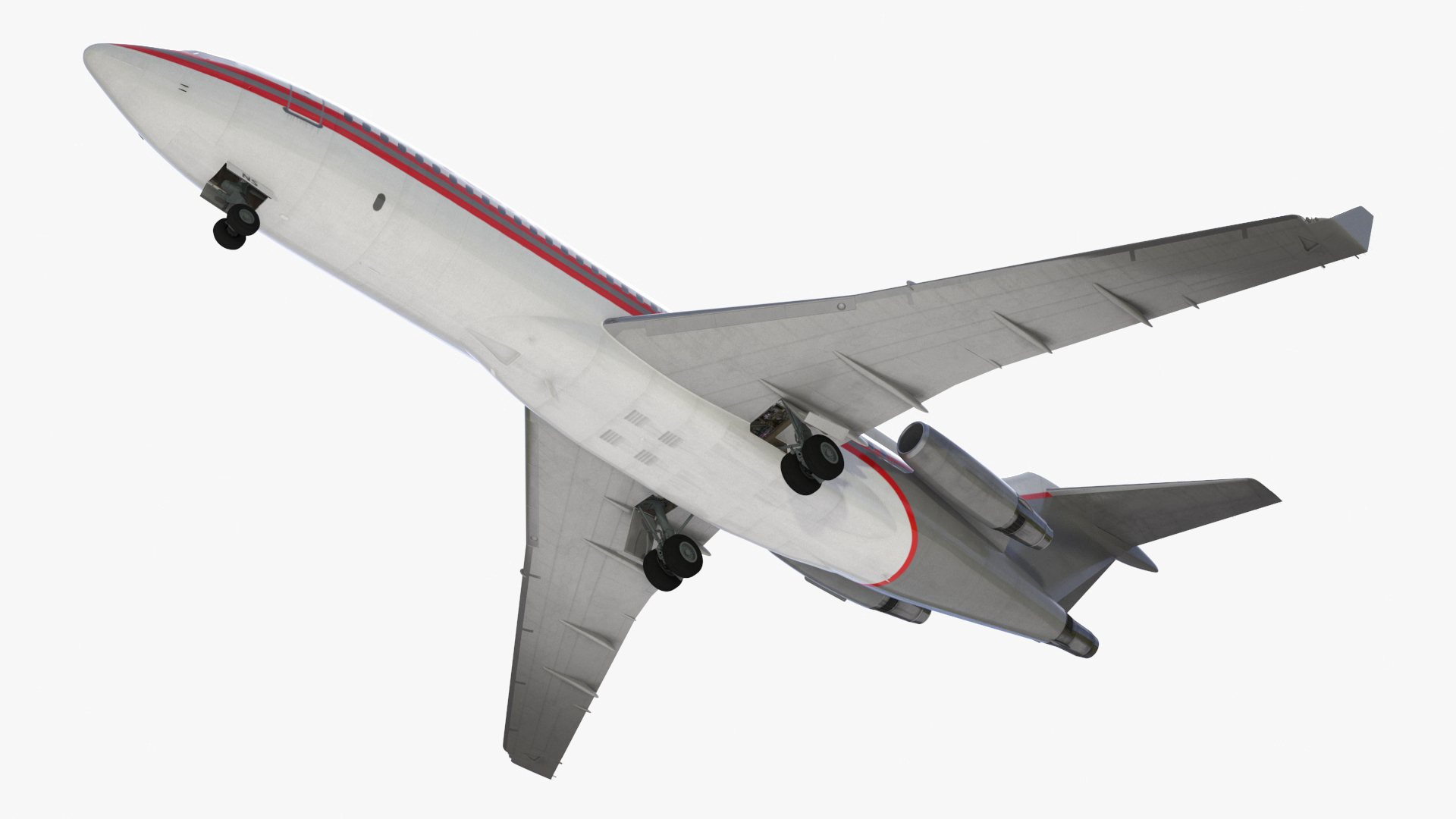 3D Charter Boeing 727-100 Kalitta Charters Rigged