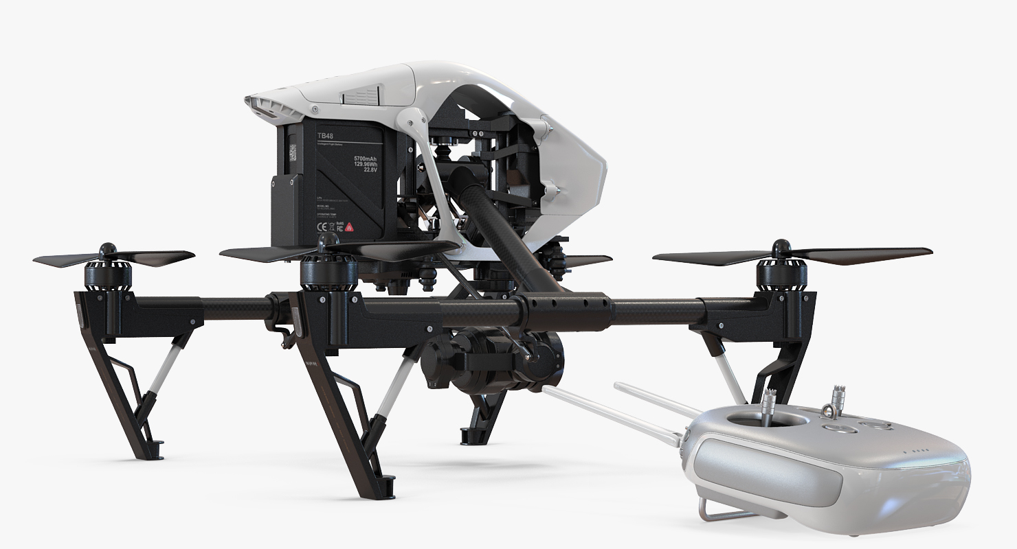 DJI Inspire 1 Pro Drone with 4K Camera Set 3D