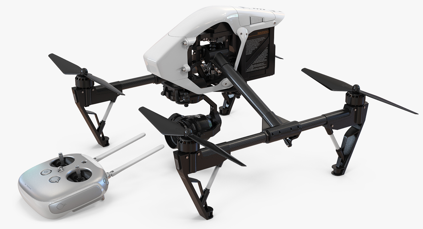 DJI Inspire 1 Pro Drone with 4K Camera Set 3D