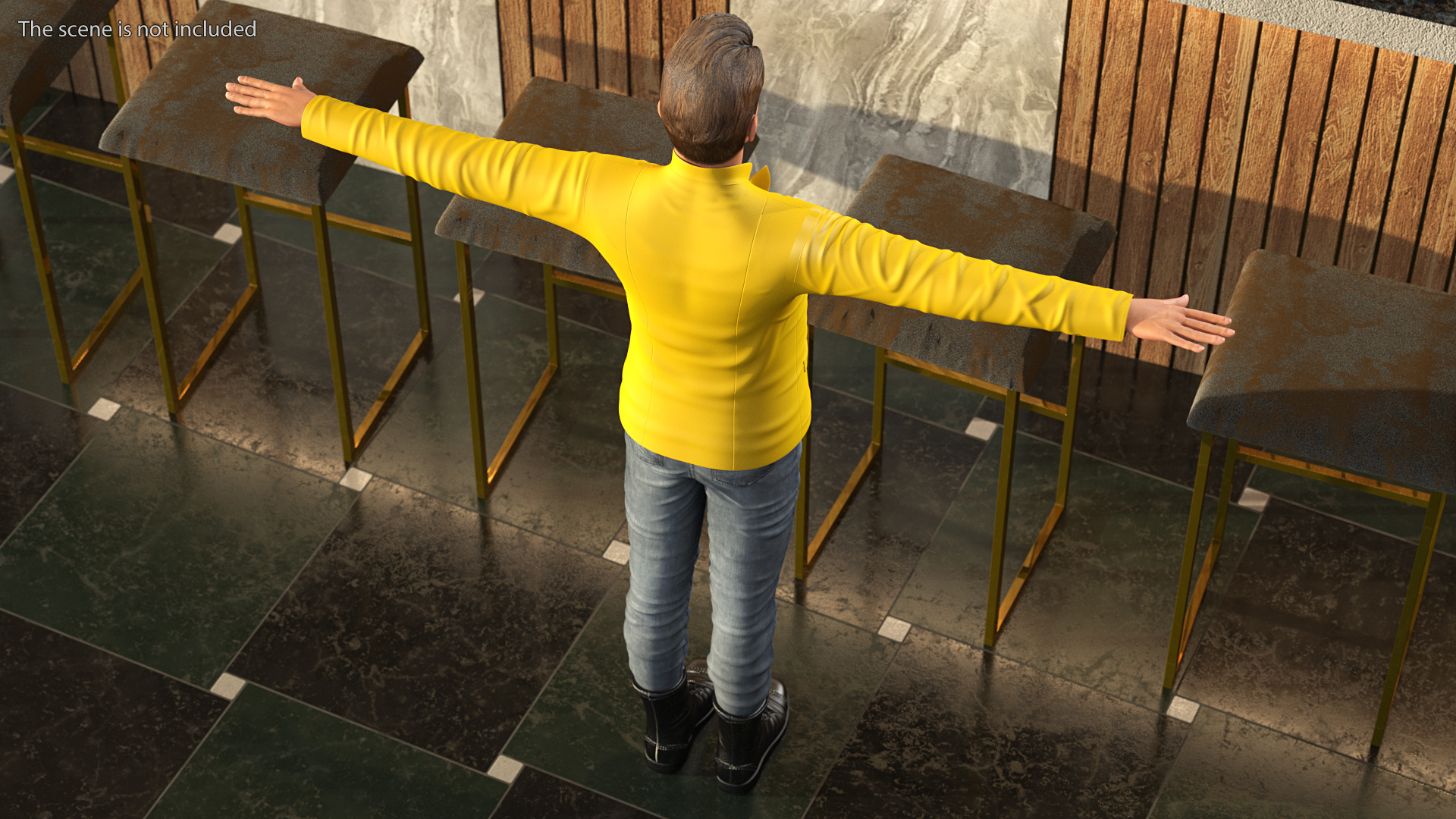 3D Teenage Boy Fashionable Style T Pose