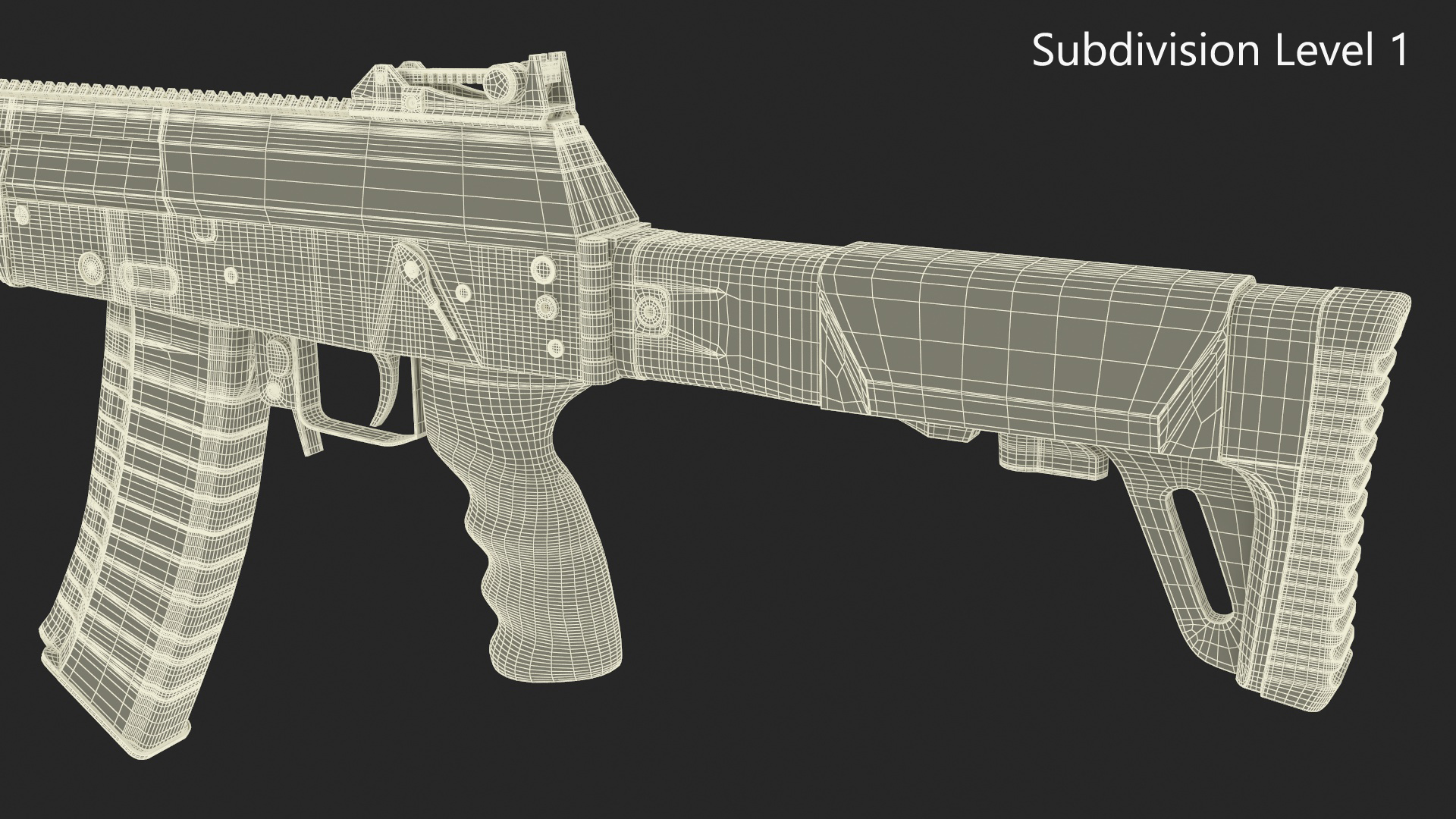 3D model Russian Assault Rifle AK-12 2011 with Silencer Old