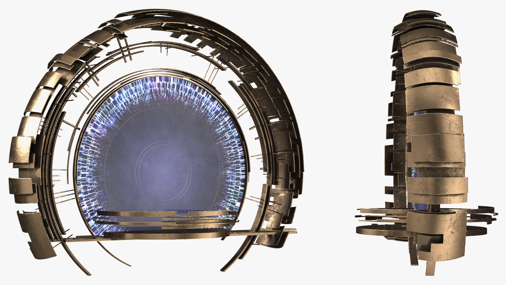 3D Circle Portal Gate model